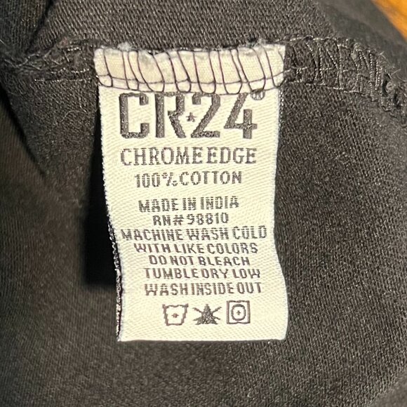 Bordo Cromato CR-24 "Culture over Clout" Black Embroidered Tee T-Shirt SZ Med - Picture 4 of 6